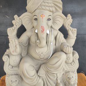 2.5 ft Eco-Friendly Clay Ganesh Idol